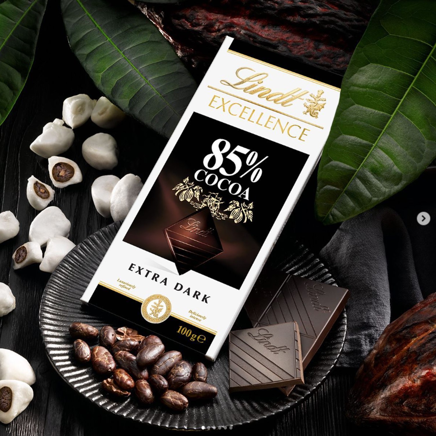 Chocolate LINDT Excellence 85% Dark 100g foto 2