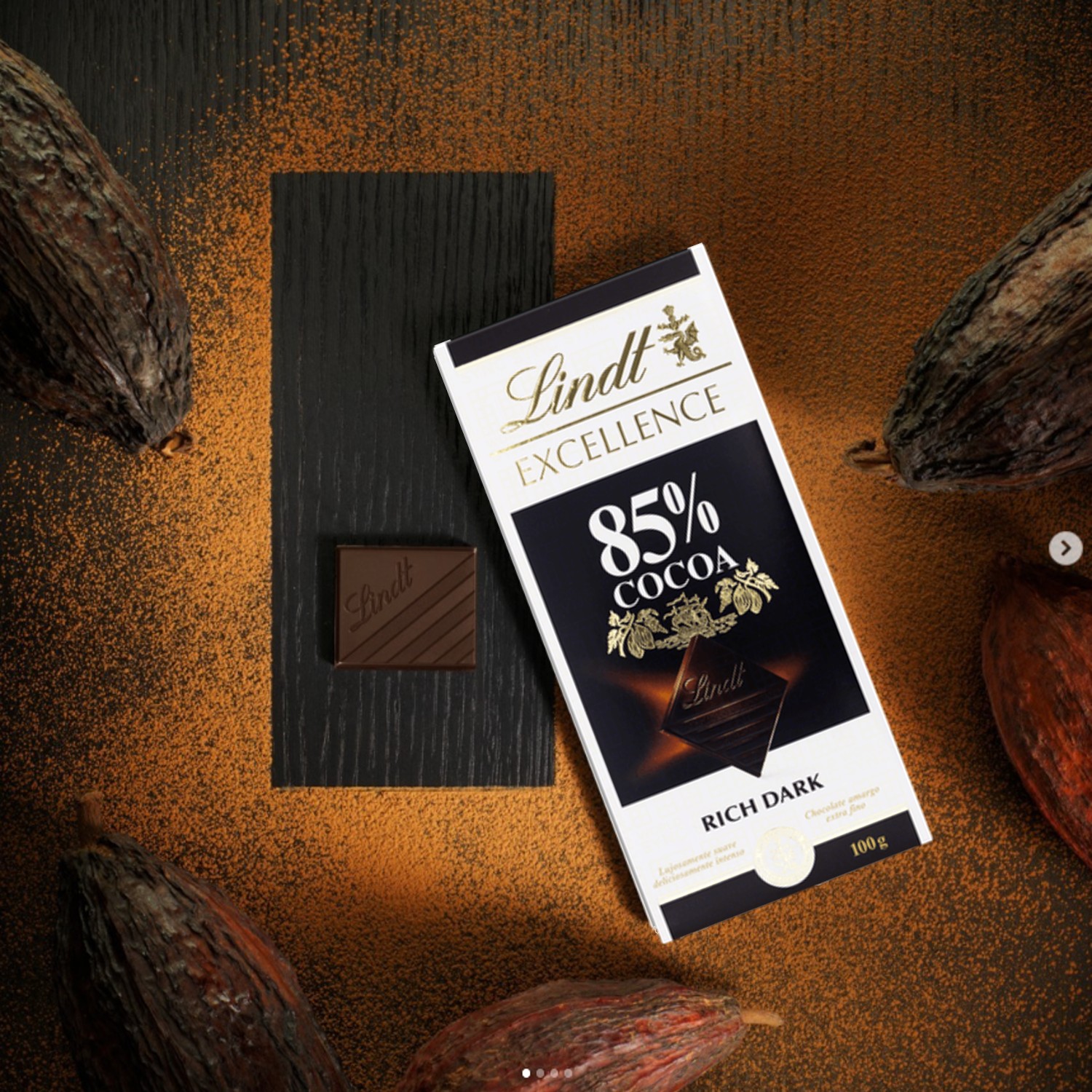 Chocolate LINDT Excellence 85% Dark 100g foto 5