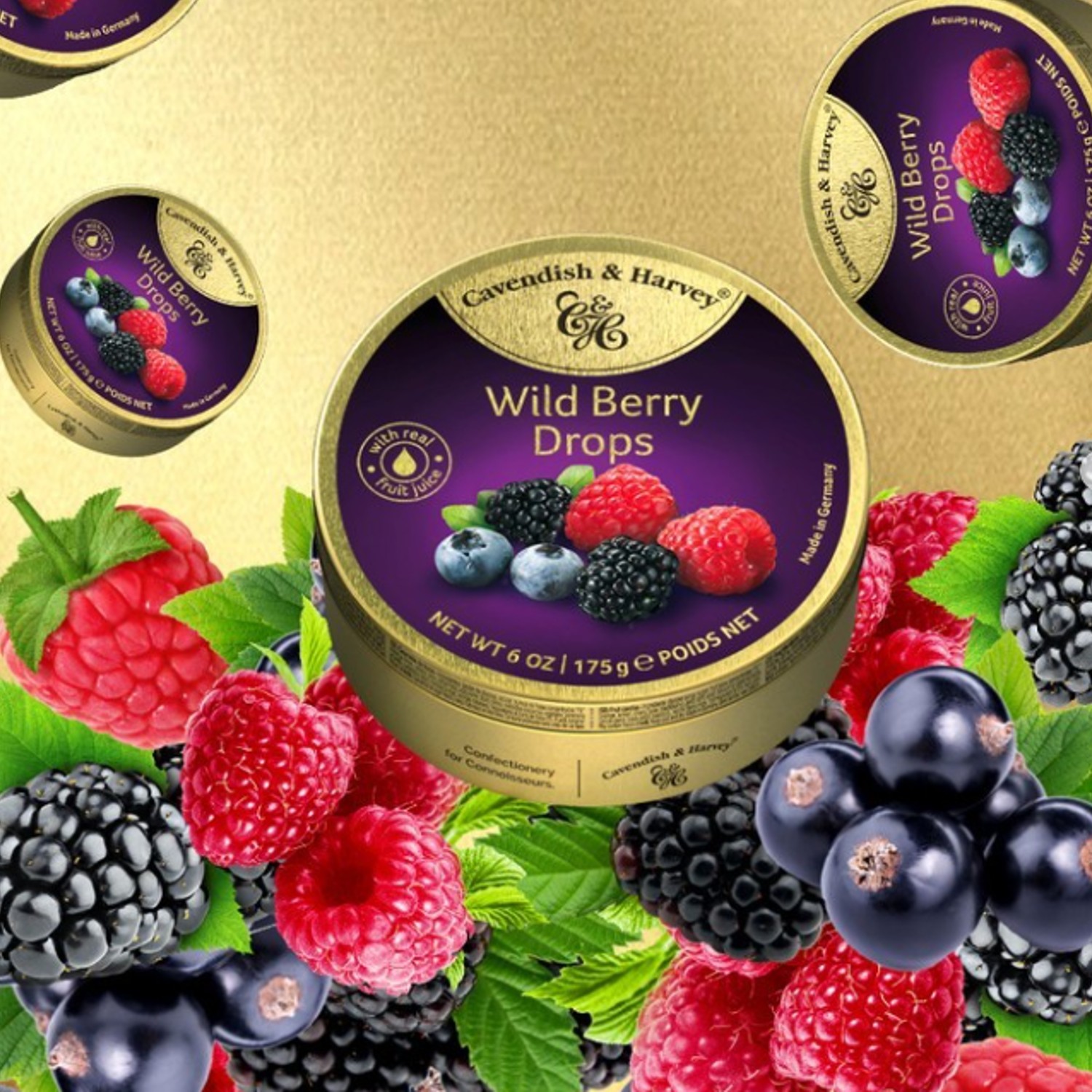 Bala CAVENDISH & HARVEY Wild Berry Drops 175g foto 6
