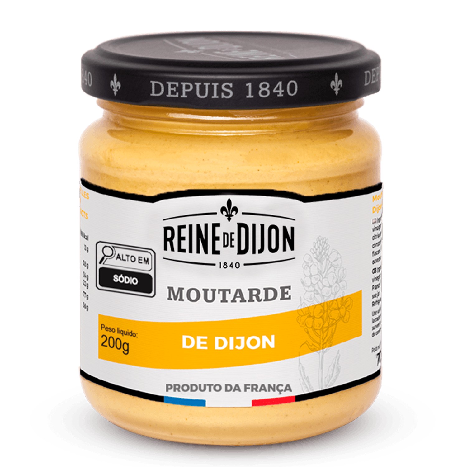 Mostarda REINE DE DIJON Forte 200g (França)