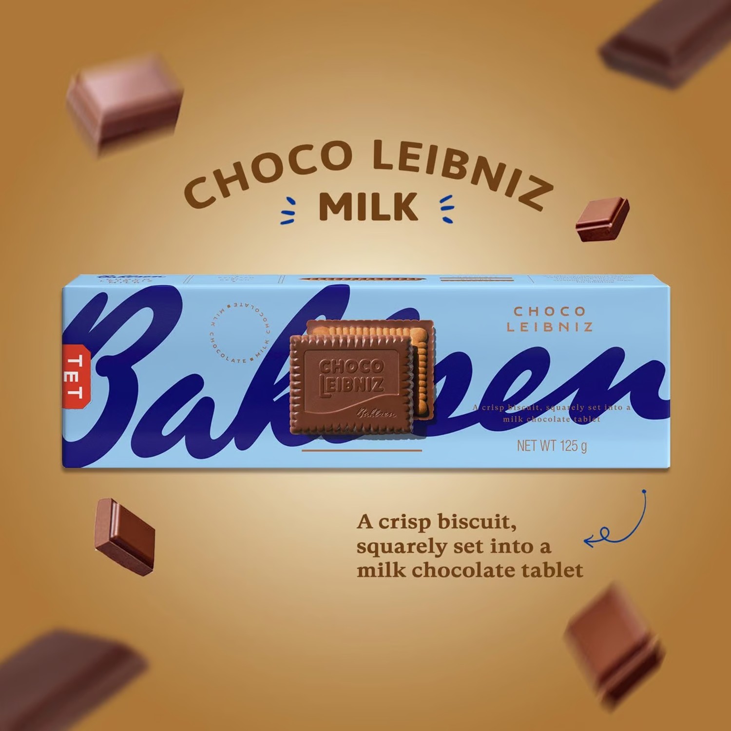 Biscoito Alemão BAHLSEN Choco Leibnez Milk 125g foto 2