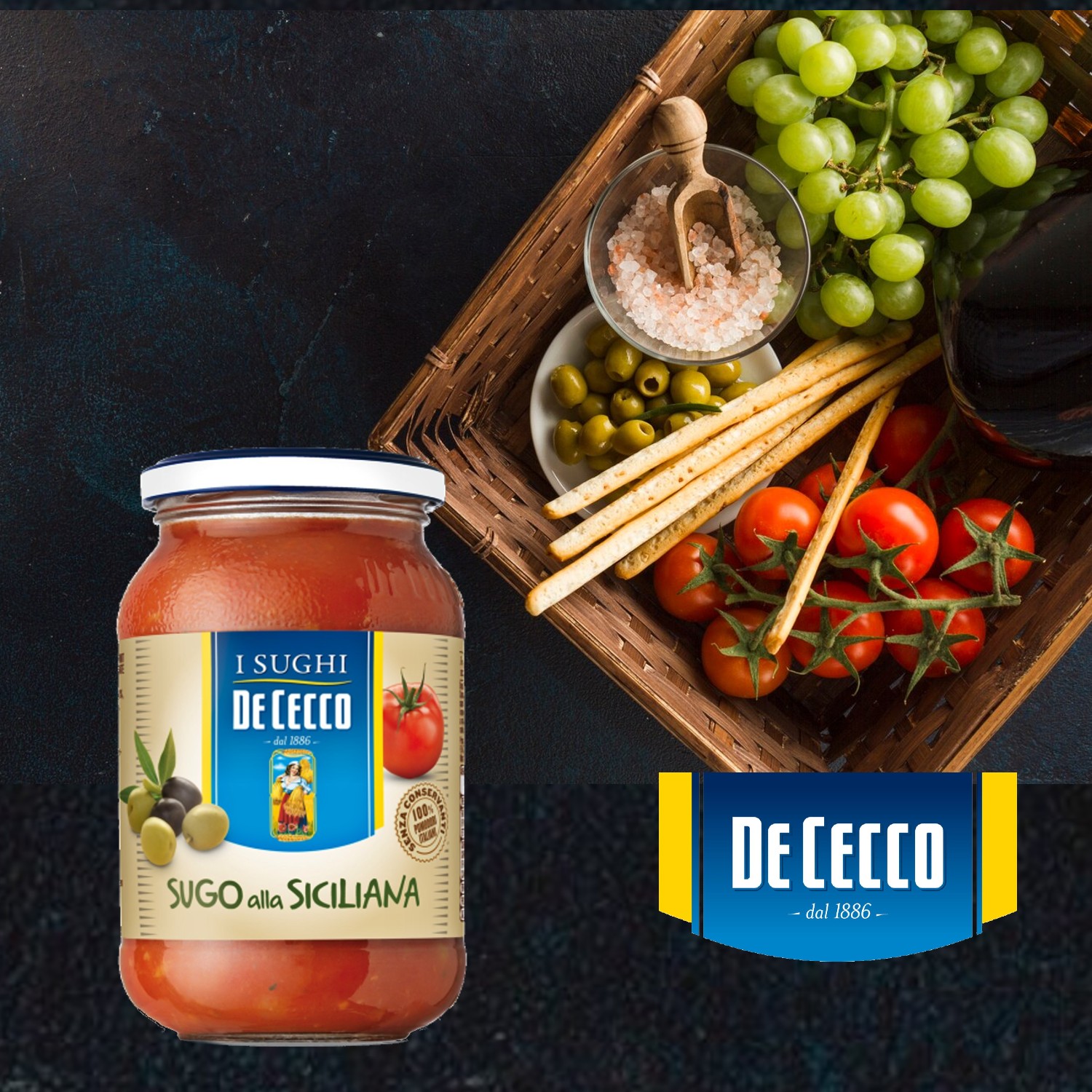 Molho de Tomate Alla Siciliana DE CECCO 400g foto 4