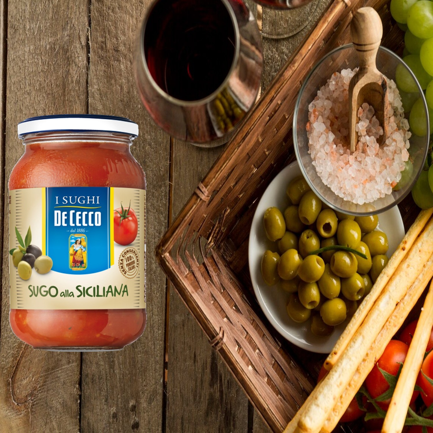 Molho de Tomate Alla Siciliana DE CECCO 400g foto 5