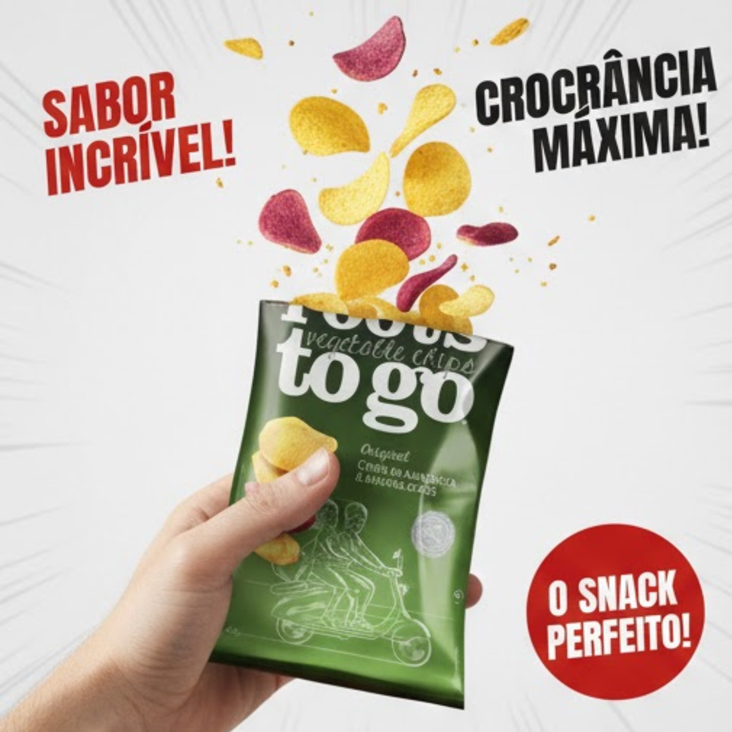 Chips de Mandioca e Batata-Doce ROOTS TO GO 45g foto 6