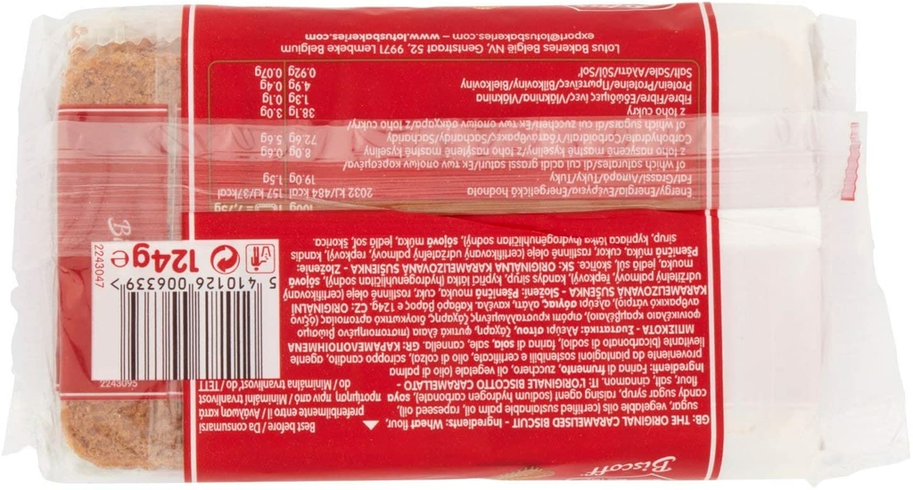 Biscoito Belga LOTUS BISCOFF POCKET 124g foto 4