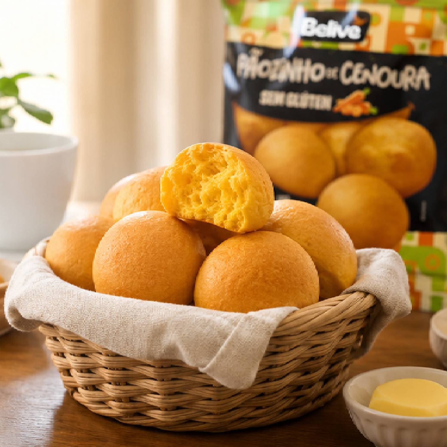 Pãozinho de Cenoura s/ Glúten BELIVE 200g foto 4