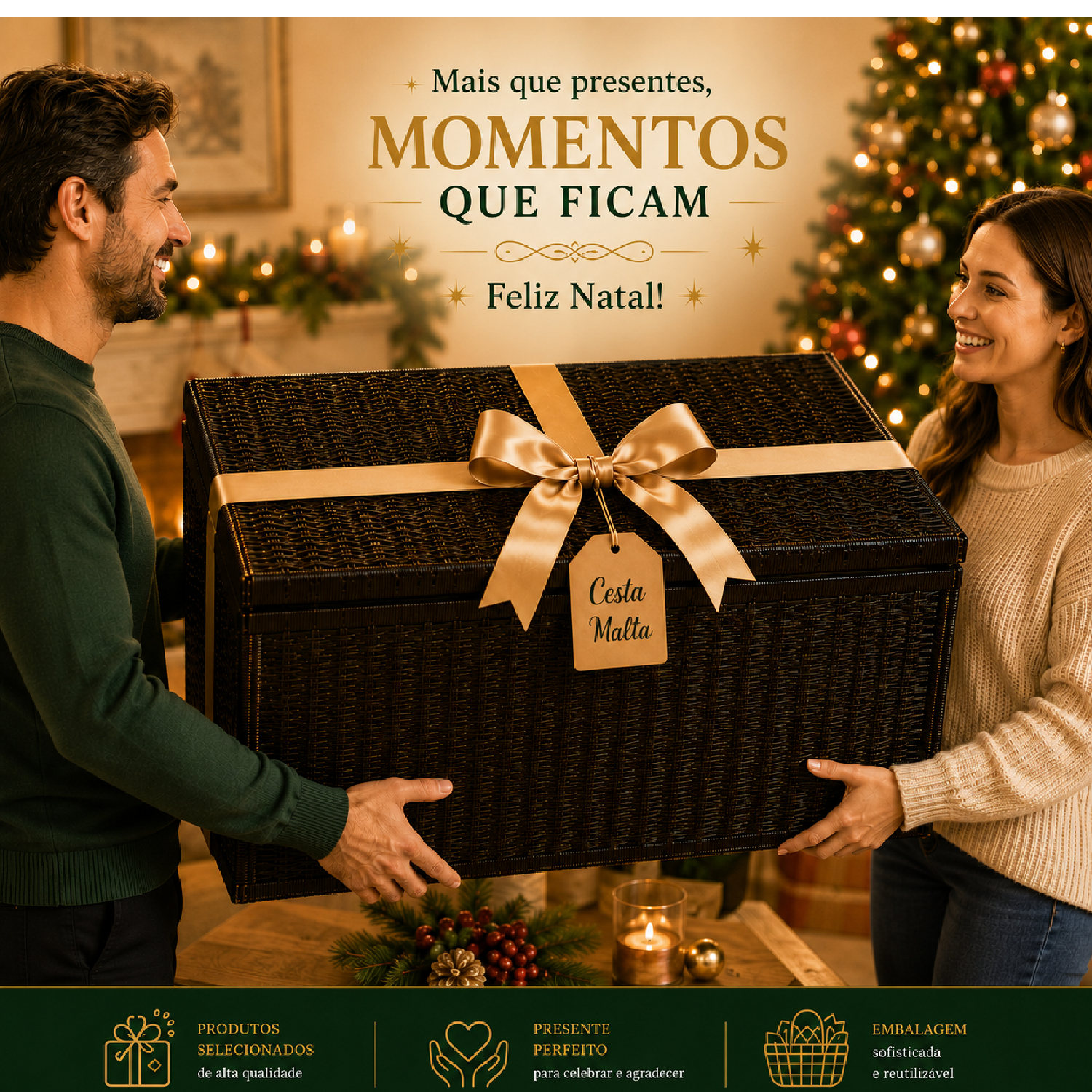 Cesta De Natal Sem Álcool Premium MALTA 31 Itens 2026 foto 2
