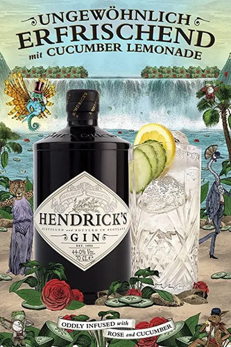 Gin Premium HENDRICKS 750ml foto 3