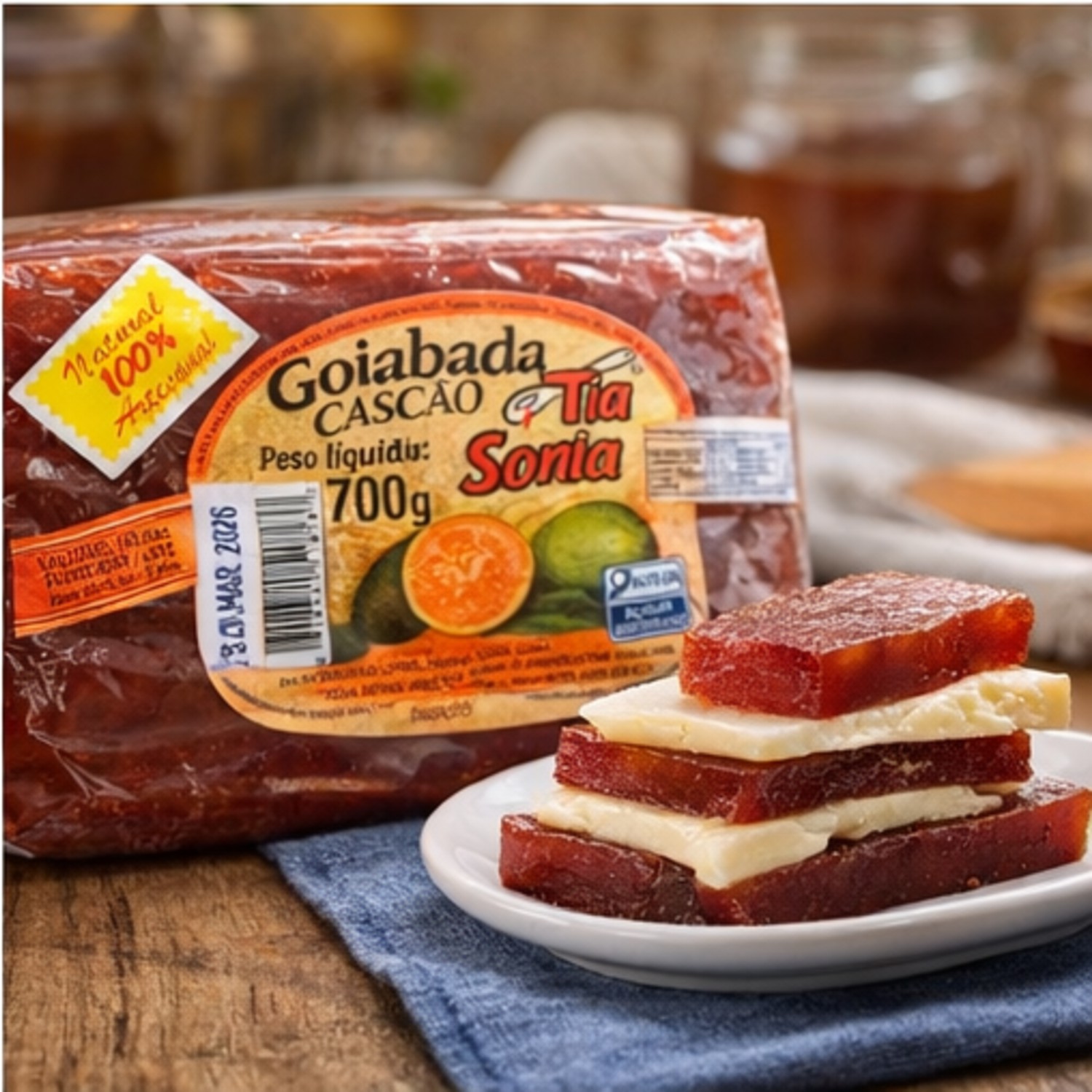 Goiabada Cascão Artesanal Premiada TIA SONIA 700g foto 6