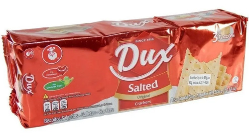 Biscoito Crackers Original DUX Salted 300g