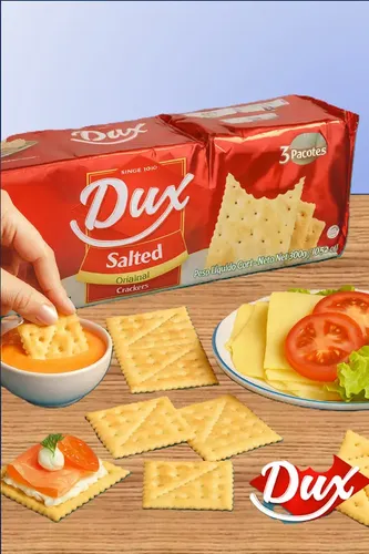 Biscoito Crackers Original DUX Salted 300g foto 3
