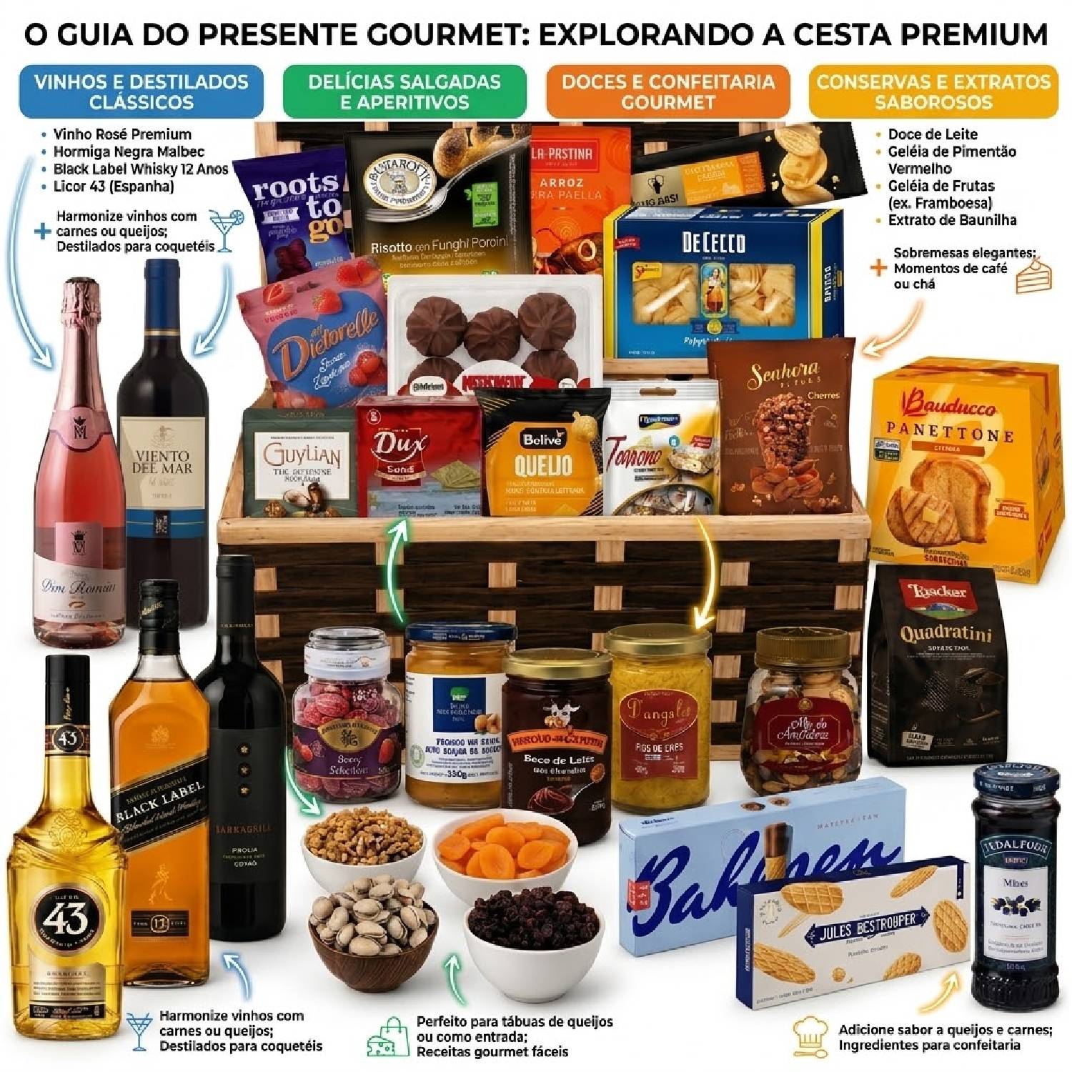 Cesta de Natal Premium CAMBRIDGE com 31 itens - Natal 2026 foto 7