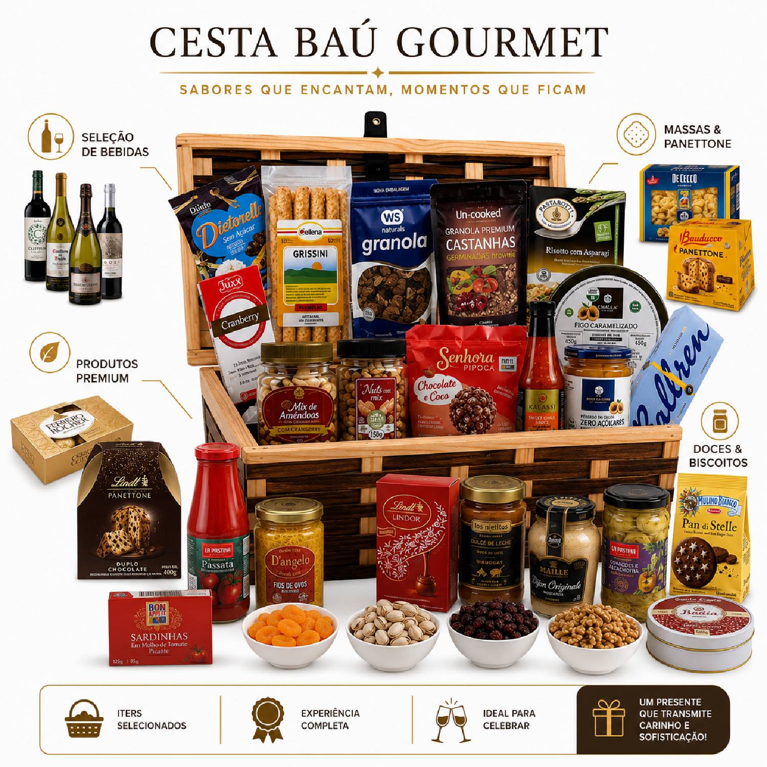 Cesta de Natal Premium HANOVER com 32 itens - Natal 2026 foto 7