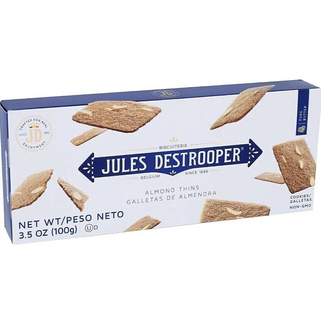 Biscoito Belga JULES DESTROOPER Almond Thins 100g foto 6