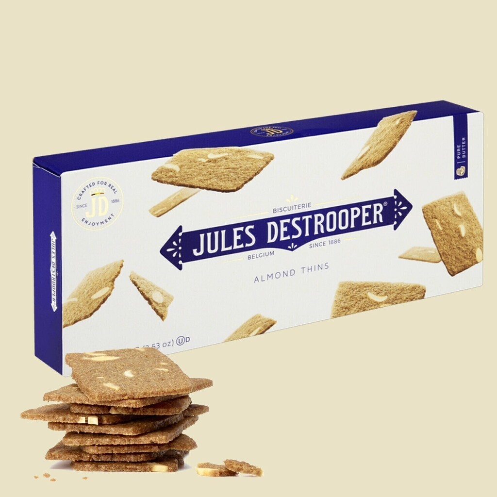 Biscoito Belga JULES DESTROOPER Almond Thins 100g foto 8