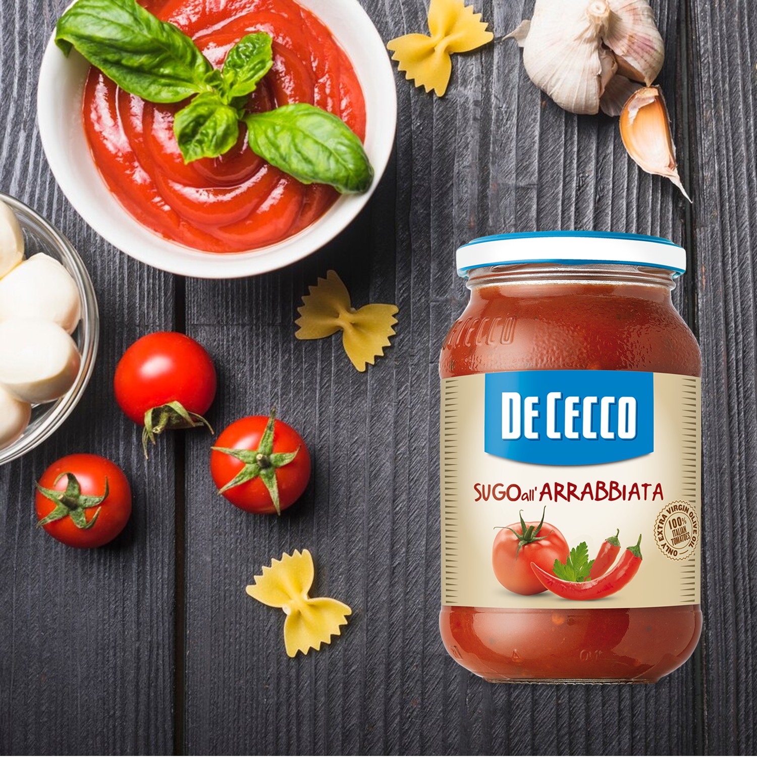 Molho de Tomate All' Arrabbiata DE CECCO 400g foto 5