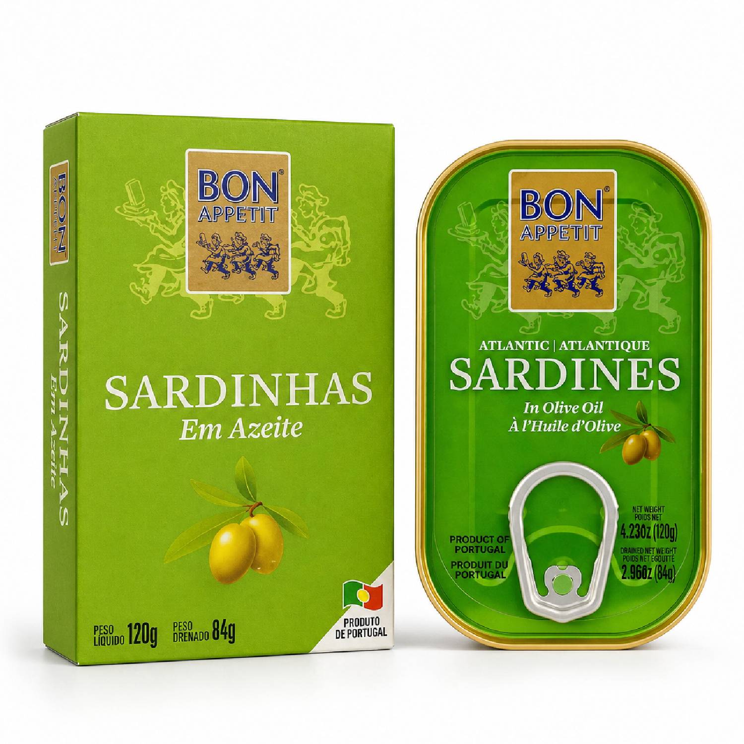 Sardinhas Portuguesa BON APPETIT em Azeite 120g