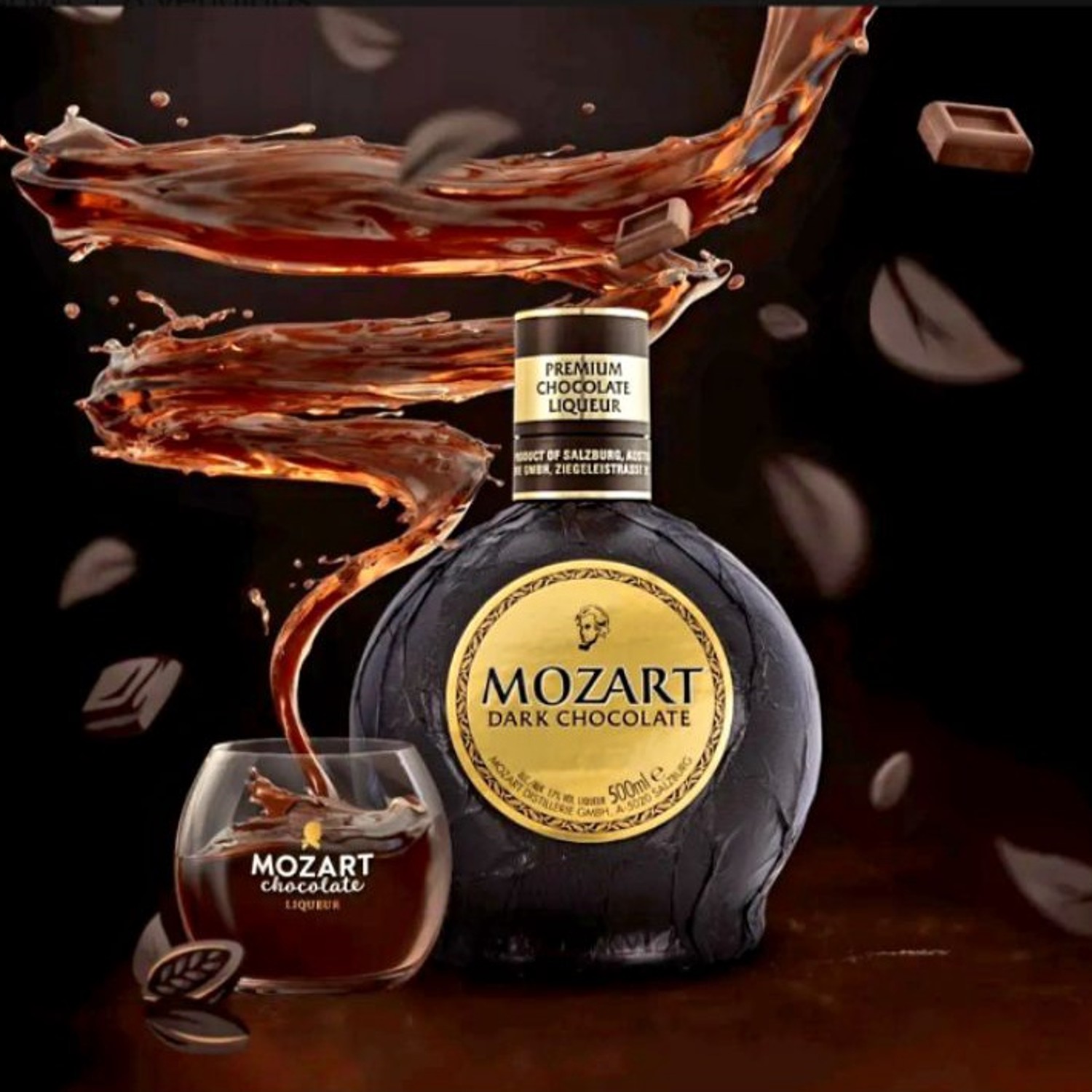 Licor MOZART Dark Chocolate 700ml foto 3