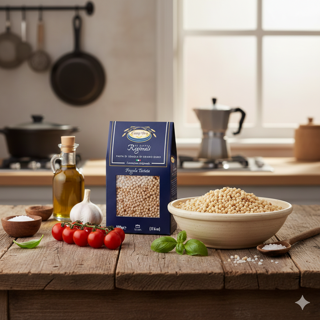 Massa Premium Fregula Tostata CAMPORO 500g foto 5