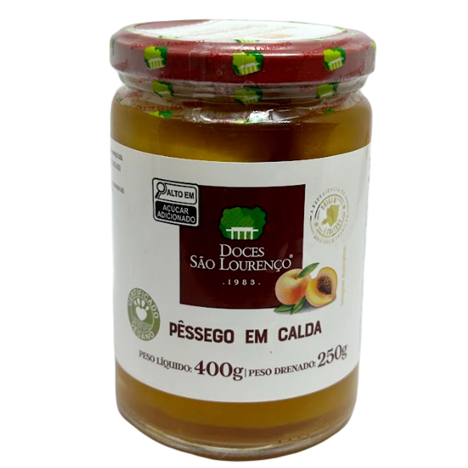 Pessego em Calda SÃO LOURENÇO 400g