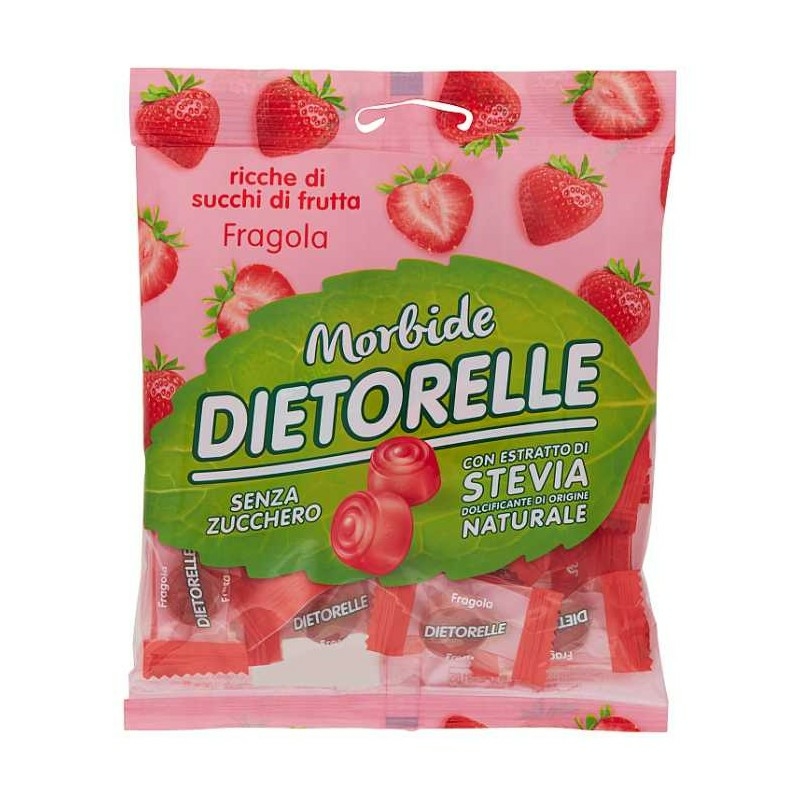 Bala de Goma de Morango com Stevia DIETORELLE 70g foto 6