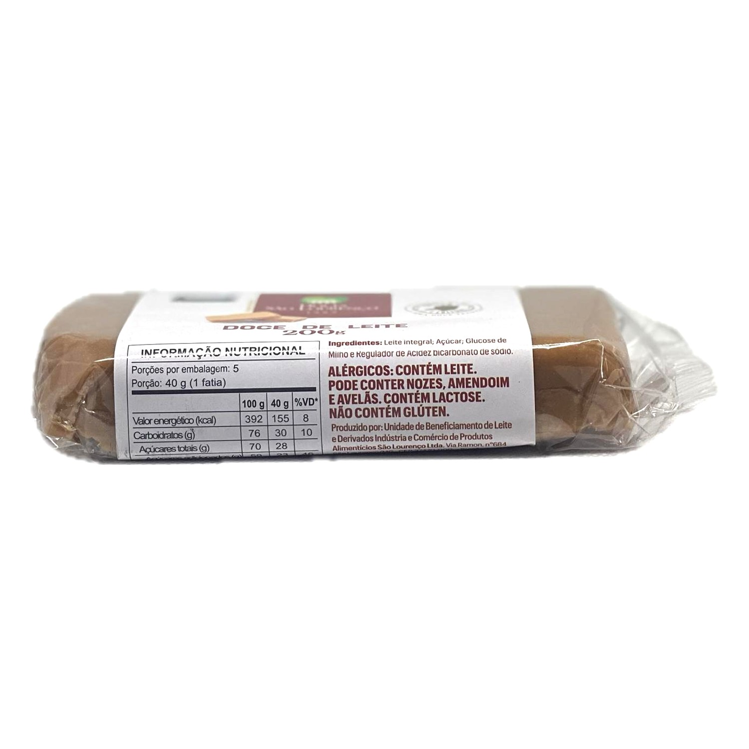 Doce de Leite Puro Tablete SÃO LOURENÇO 200g foto 7
