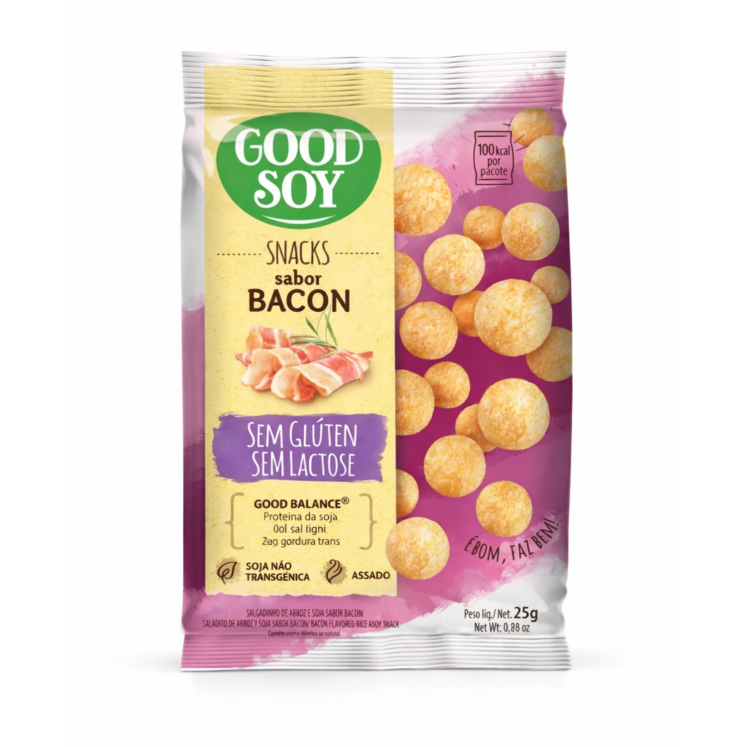 Snacks de Soja GOODSOY s/ Gluten Sabor Bacon 25g