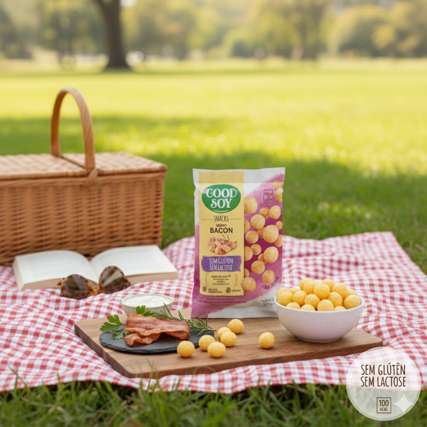 Snacks de Soja GOODSOY s/ Gluten Sabor Bacon 25g foto 3