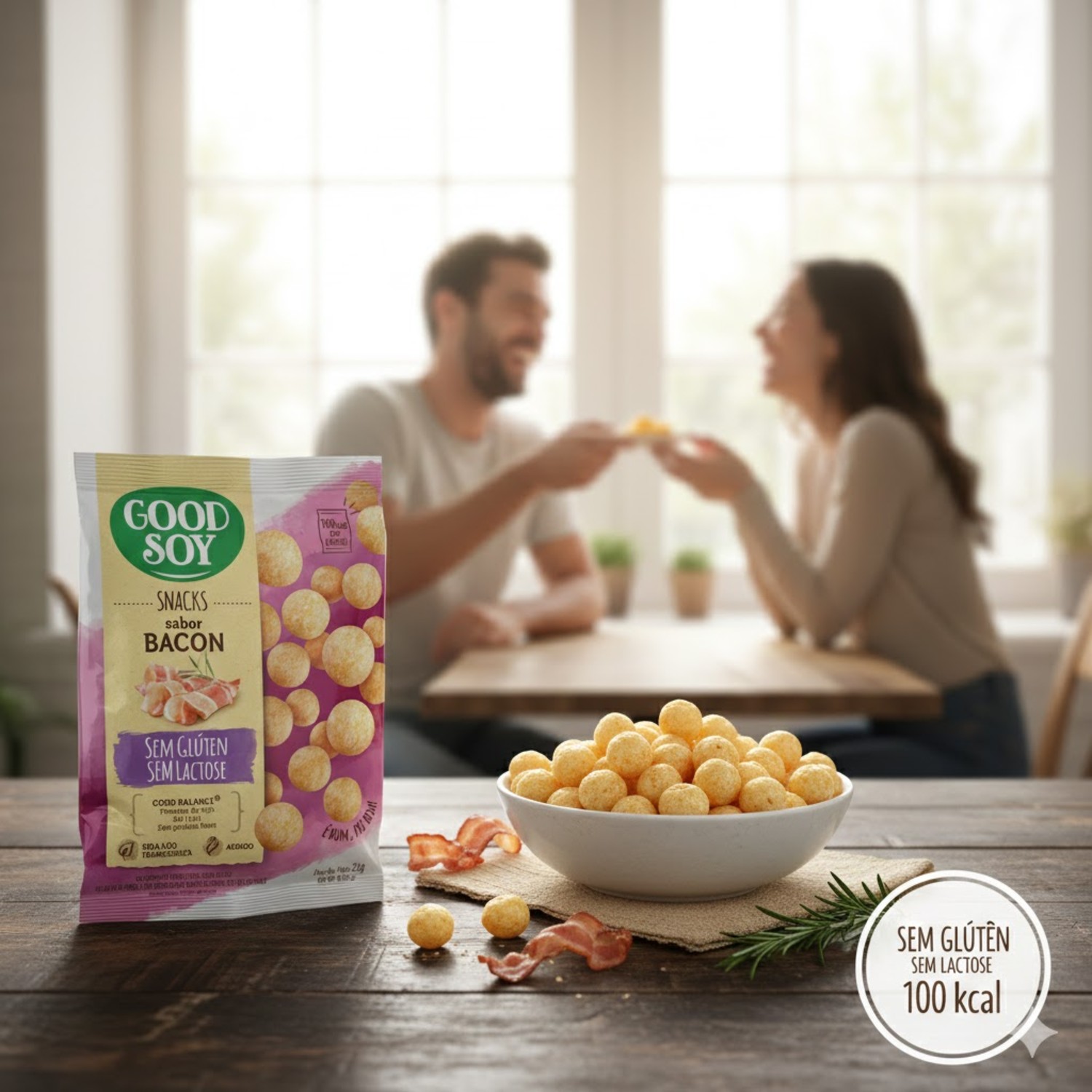 Snacks de Soja GOODSOY s/ Gluten Sabor Bacon 25g foto 7