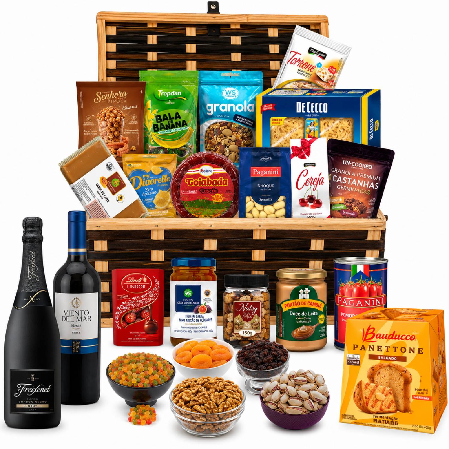 Cesta De Natal IBIZA Premium com 24 itens - Natal 2026
